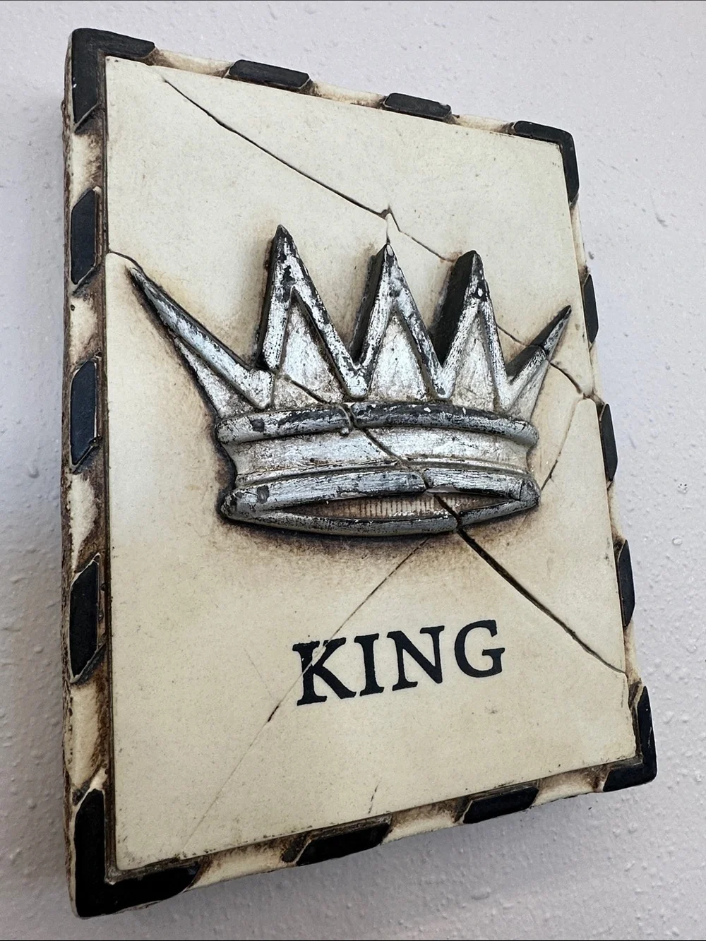 Sid Dickens memory block King Crown Wall Plaque - Home Wall Decor